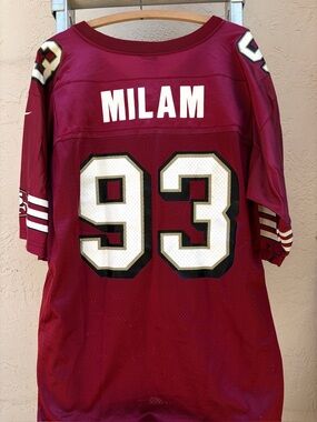 NFL Men’s Nike Football Jersey San Francisco 49ers Milam 93